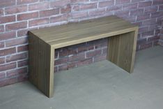 Waterfall Bench, Modern Design, Miter Bench, Contemporary Bench 4 small
