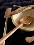 Wooden Utensils (Spoons, Spatulas, Knives Etc.) 4 small
