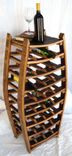 Large Narrow Wine Rack - Medoc - Made From Retired California Wine Barrels 4 small