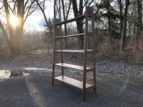 Mid Century Modern Style Walnut Bookshelves. 6 small