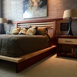 Sapele And Maple Art Deco Bedroom Set 2 small