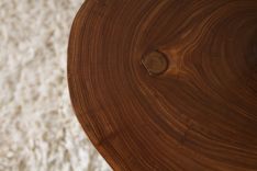Round Cut Live Edge End Table 4 small