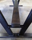 Book-Matched Live Edge White Oak Table W/ Custom Steel Legs 3 small