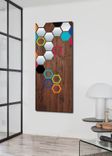 Mod Honeycomb 48x20 - Wood Wall Art, Modern Art, Metal Art, Original Art, Abstract Art 1 small