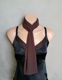Brown Chiffon Scarf 5 small