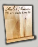 Pine Laser Engraved, Personalized Ipad/Recipe Book Holder 2 small