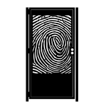 Decorative Steel Gate - Thumbprint - Custom Gate - Garden Gate - Thumbprint Wall Accent 1 small