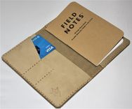 Handmade Field Notes Cover Wallet Scribo Desert Tan Tactical Combat Boot Leather U.S. Army 1 small