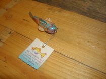 Antiqued' Ice Fishing Decoys 5 small