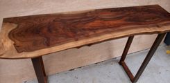 Live Edge Walnut Console Table 5 small