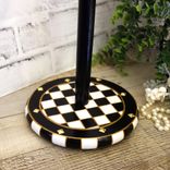 Courtly Vintage Checked Paper Towel Holder Checked Towel Caddy 5 small