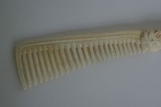 Carved Bone Comb Kitty Cat Custom Example 3 small