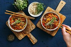 Hand Carved Wood Chopstick 3 small