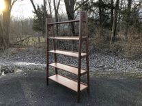 Mid Century Modern Style Walnut Bookshelves. 5 small