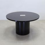 Modern Round Shape Custom Conference Table, Laminate Top - Newton Meeting Table 4 small