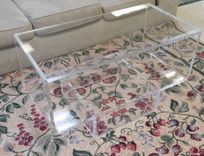 Acrylic "Upside Down" Waterfall Edge Cofee Table - Hand Crafted, Custom Sizing Always Available 5 small