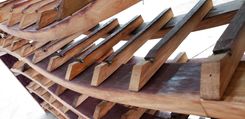 Wine Barrel Wine Rack - Brunello - Made From Retired California Wine Barrels 2 small