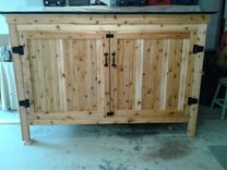 Outdoor Western Red Cedar Storage Unit 2 small