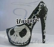 Nightmare Before Christmas Heels (Jack Skellington Pumps) 1 small