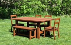 Ash Breadboard Dining Set 2 small