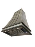#84 Hand Crafted Mottled Zinc Range Hood 6 small