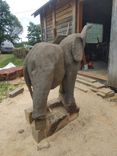 Chainsaw Carving: Baby Elephant 3 small