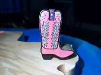 Business Card Holder, Texas Boots 2 small