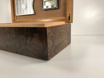 Desk Top Humidor- Walnut Burl 3 small
