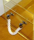 Acrylic End Table With Opening Top And Trunk Hardware - Hand Crafted, Custom Made 5 small