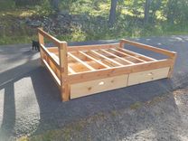 Handmade Rustic Bed With Storage 1 small