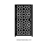 Andalusian Art Gate - Decorative Mosaic - Moroccan Steel Gate - Custom Art Panel - Islamic Geometry 3 small