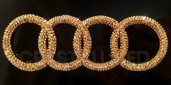 Any Car Crystallized Vanity Front License Plate Genuine European Crystals Bedazzled 2 small