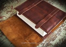 Custom Bison Leather Book Cover Or Bible Cover Made to fit your book or Bible Personalized 4 small