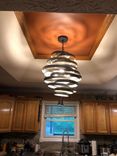 Wine Barrel Ring Chandelier - Virvel - Made From Retired California Wine Barrel Rings 5 small