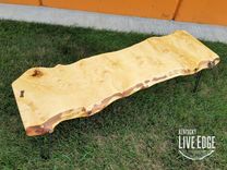 Live Edge Table- Coffee Table- Natural Wood- Natural Edges- Light Wood- Maple Slab- Mid Century 8 small