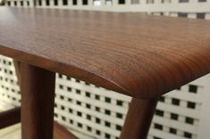 Mid Century Surboard Console Table In Quarter-Sawn Walnut 6 small
