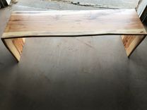 Pecan Waterfall Bench 1 small