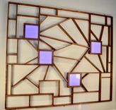 Contemporary Modern Illuminated Wall Art Sculpture 4 small
