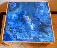 Unique One-Of-A-Kind Handmade Square Coffee Table 2 small