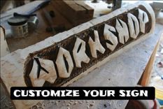 Personalized Signs, Handmade Gift, Personalized Gifts, Farmhouse Decor, Chainsaw Carving 5 small