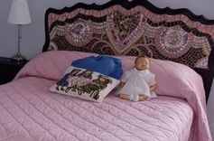 Queen Mosaic Headboard (No Footboard Or Rails) 5 small