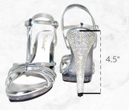 Custom Crystallized Stiletto Heels Genuine European Crystals - Heels Only Bedazzled 2 small