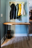 Narrow Console Table, Modern Entryway Table, Hallway Table, Foyer Table, Solid Wood Table 2 small