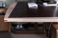 Walnut And Curly Maple Writing Table Desk 2 small