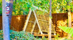 Custom Rustic Bamboo Meditation Hut 1 small