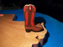 Business Card Holder, Texas Boots 3 small