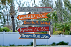 Destination Location Mileage Rustic Sign Post 1 small