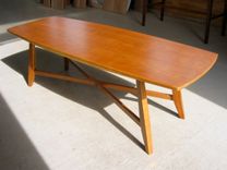 Mahogany Cherry Maple Walnut Mid Century Danish Modern Coffee Table 5 small