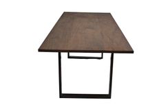 Walnut Dining Table, Modern Dining Table, Kitchen Table With Metal, Farmhouse, Rustic, Industrial 3 small