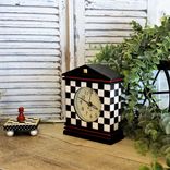 Whimsical Checks Vintage Clock 5 small